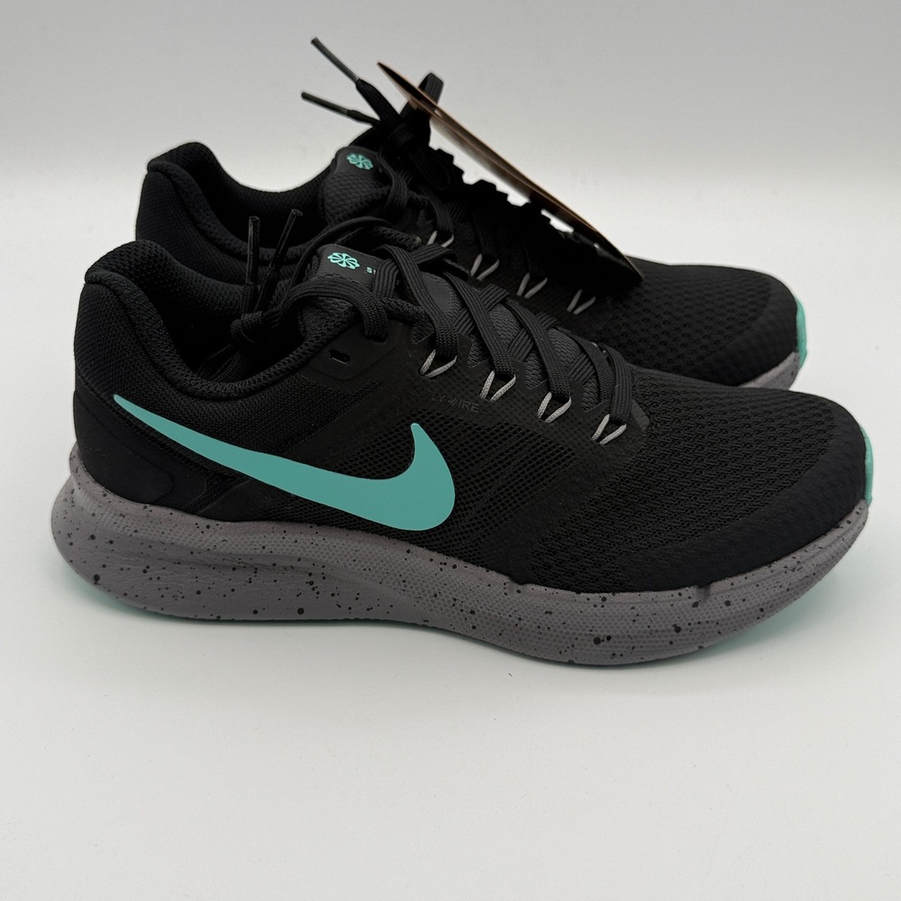 Nike Run Swift 3 SE Shoes Women Size 5.5 Black Green Running HQ4217-010